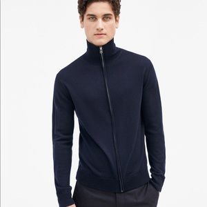 Fillipa k men’s fine merino wool cardigan gray xs